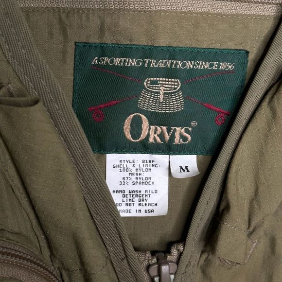 Vintage Orvis Fly Fishing Multiple Pockets Vest Made In USA Medium - Picture 4 of 4